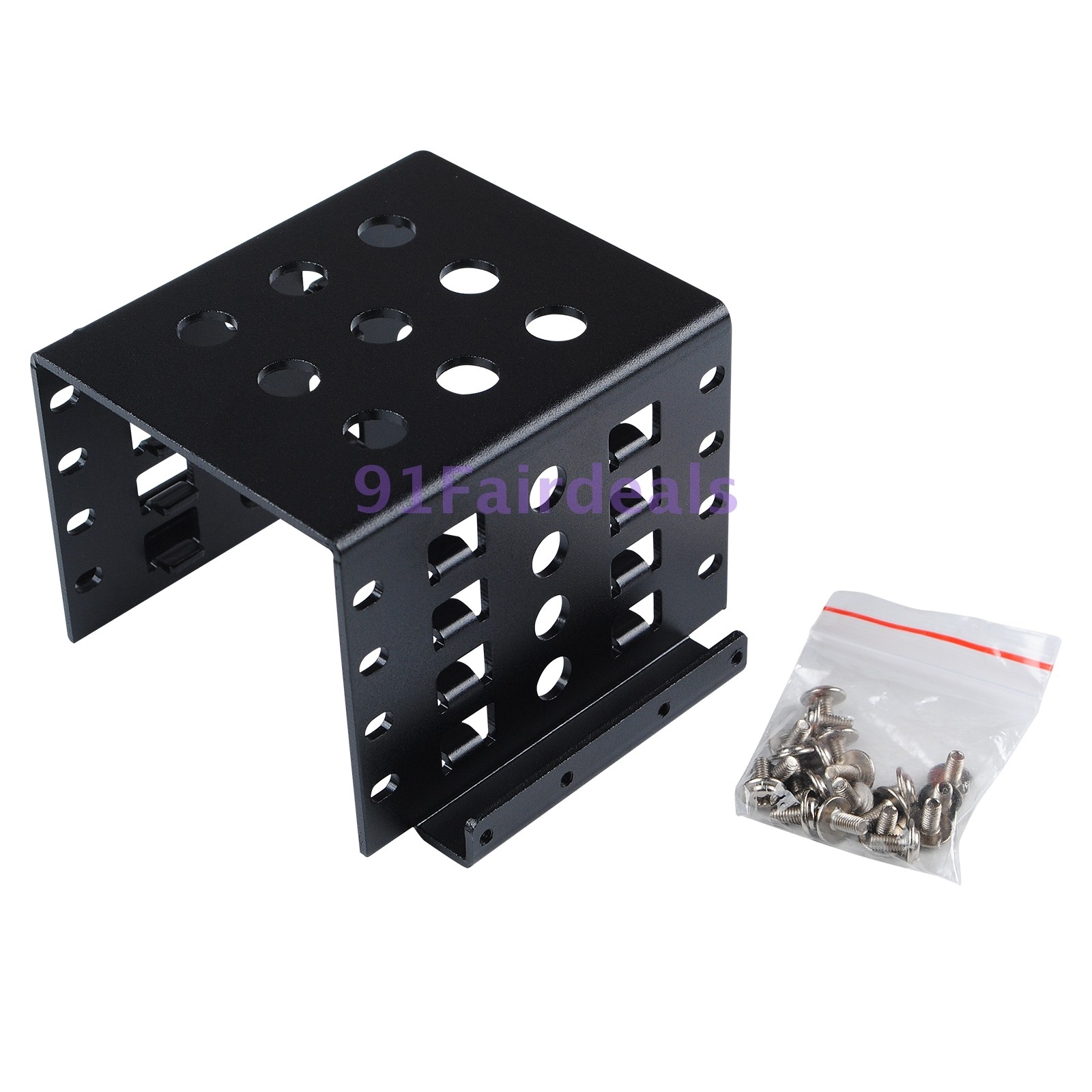 3.5" to 4x 2.5" SATA SAS HDD Adapter Caddy Bracket Hard Disk Rack Enclosure Cage