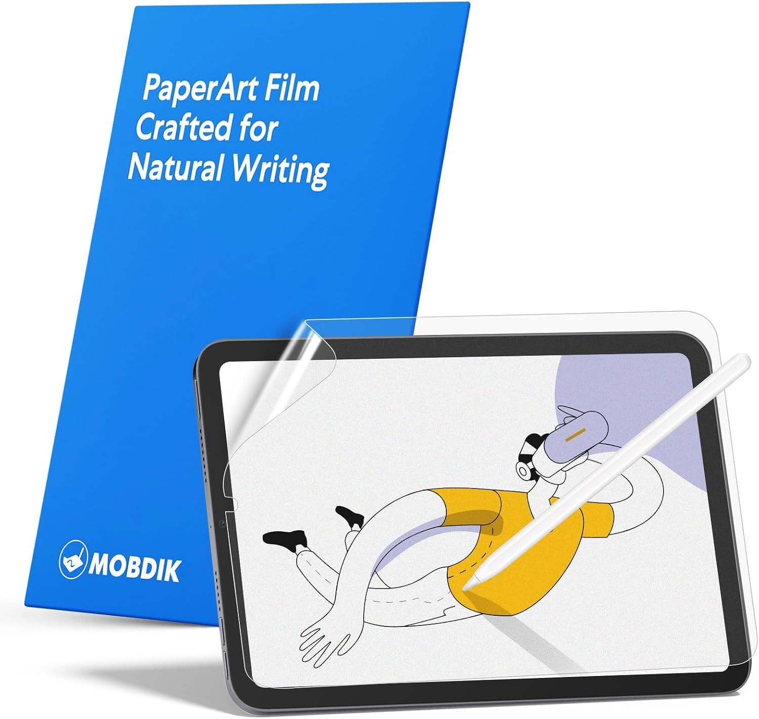 MOBDIK Paperfeel Matte Film Screen Protector for iPad Mini 6 & 7, Anti-Glare