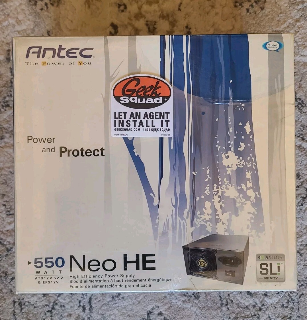 550 Watt Output High Efficiency Power Supply, Antec Neo HE550