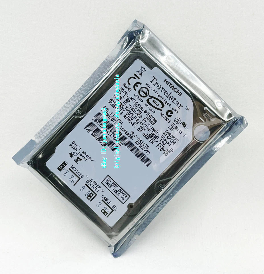 Hitachi 100G 5400RPM HTS541010G9AT00 Internal 2.5 Inch IDE Notebook Hard Drive