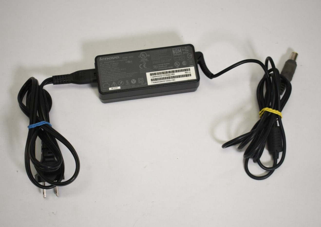 Lenovo OEM 65 Watt 20v 3.25A AC Power Adapter 45NO121 ADLX65NCT2A 42T4418