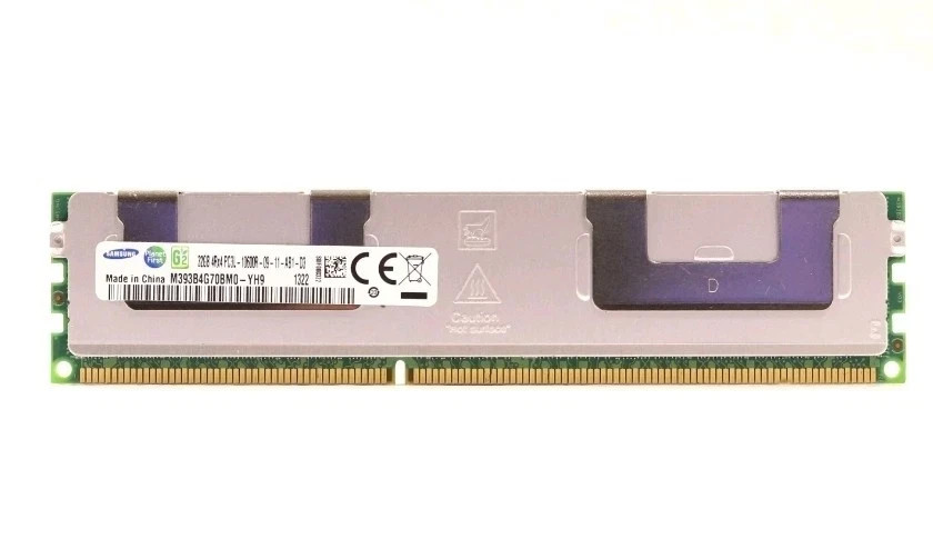 Samsung 32GB 4Rx4 PC3L-10600R-09-11-AB1-D3 ECC REG Server RAM M393B4G70BM0-YH9