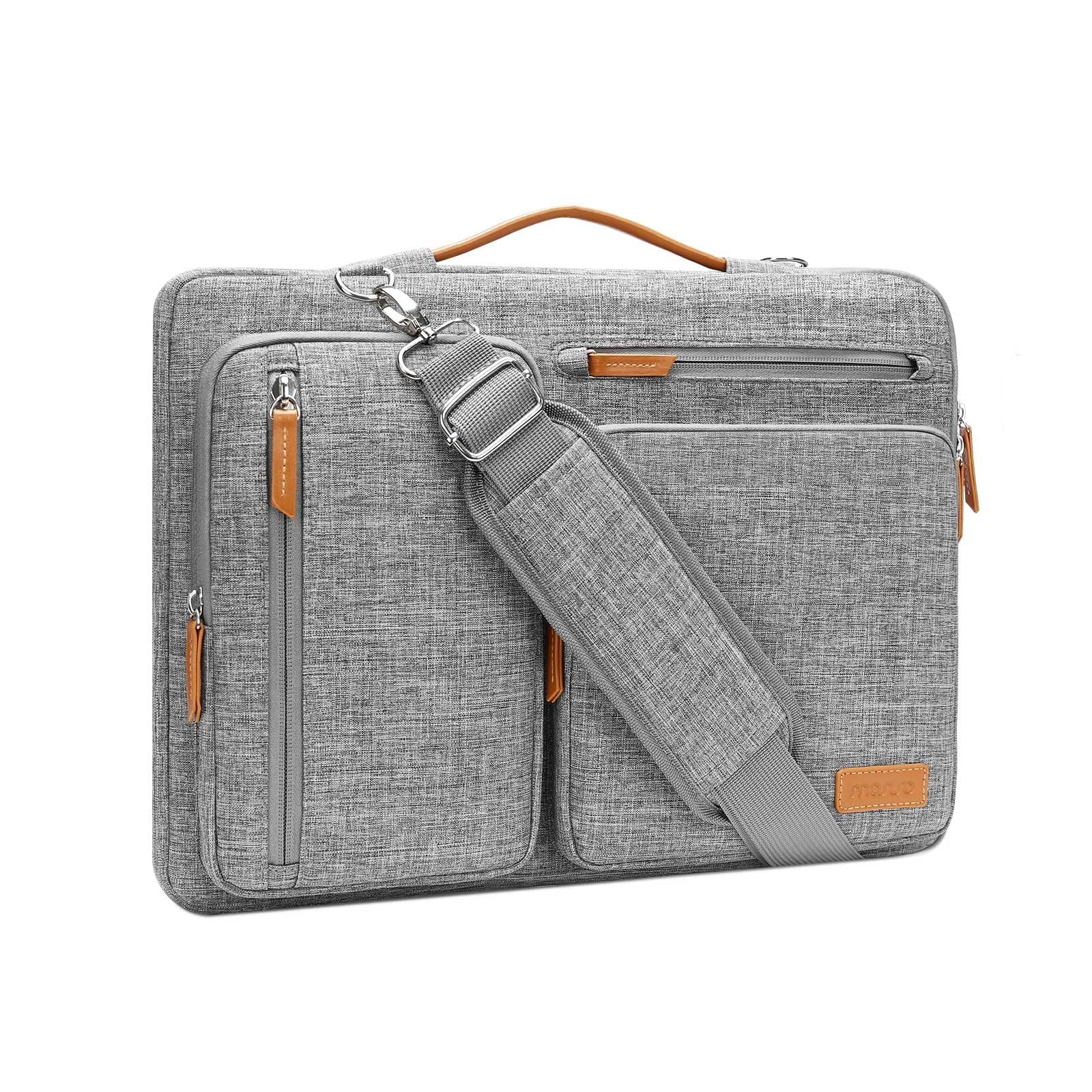 MOSISO 360 Protective Laptop Shoulder Bag 17.3 inch,17-17.3 inch, Gray