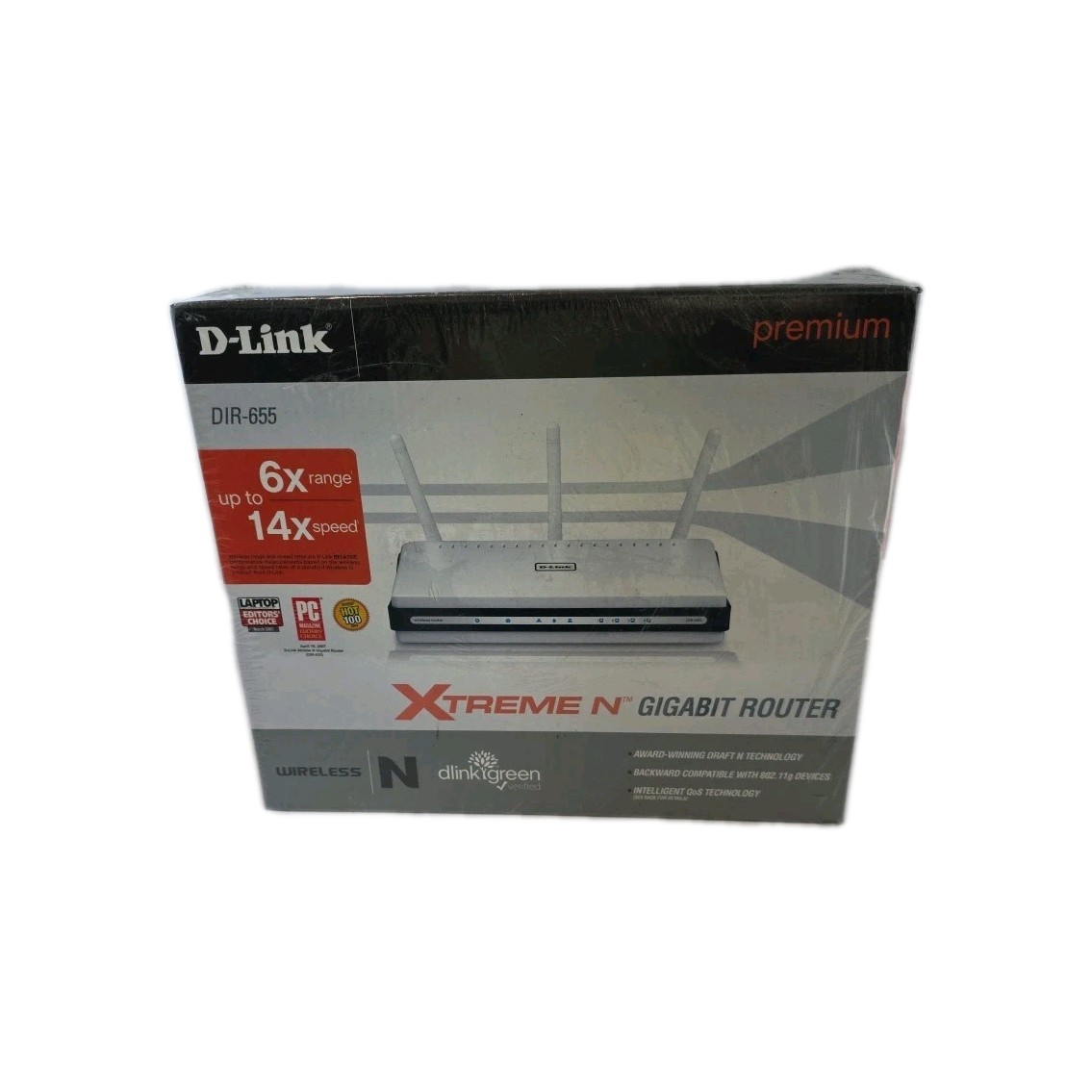 D-Link N300 DIR-655 Xtreme N Gigabit Wireless Router White 4 GB - Brand New