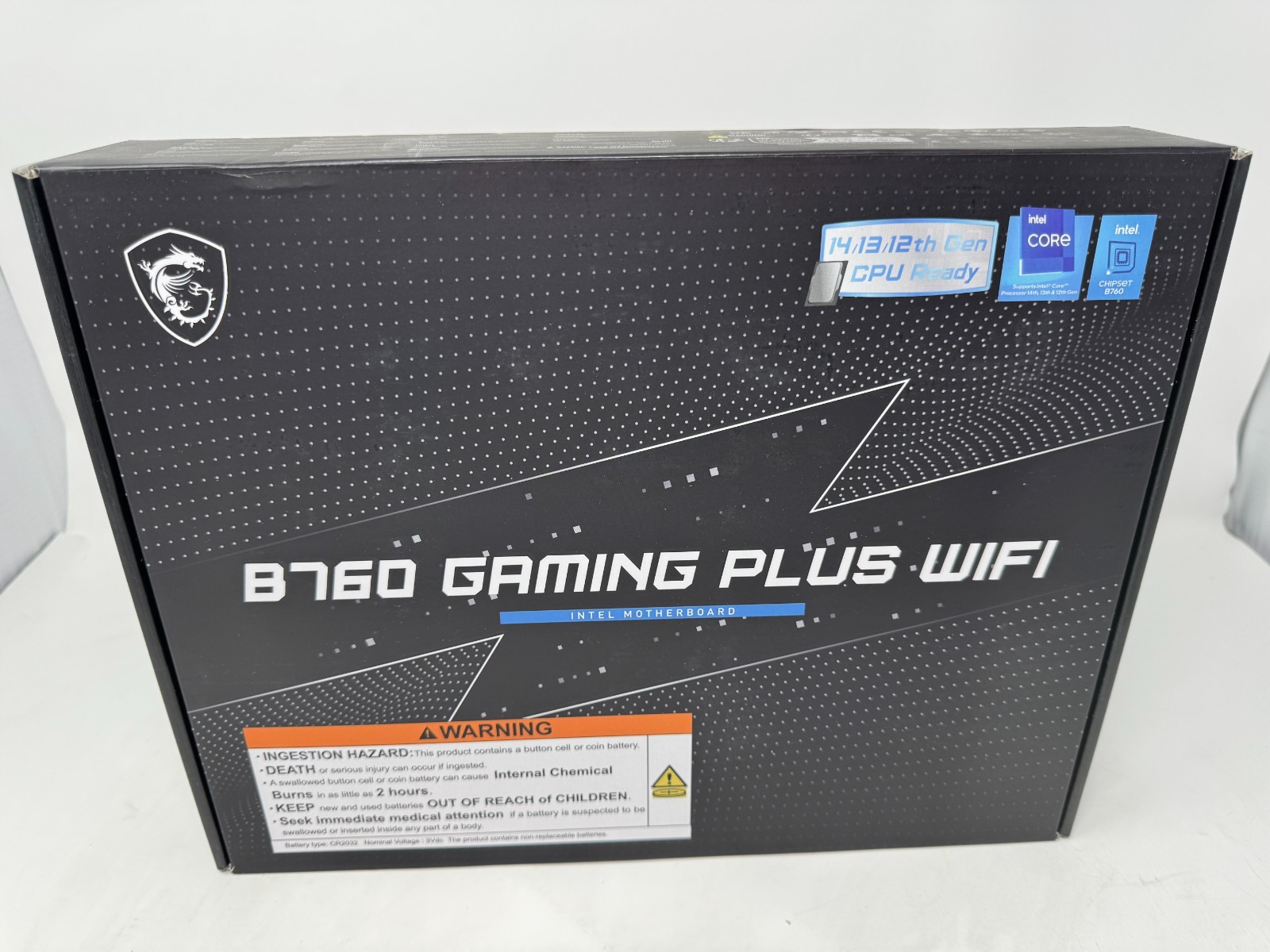 New Sealed MSI B760 GAMING PLUS WIFI V1 Intel LGA 1700 DDR5 ATX Motherboard