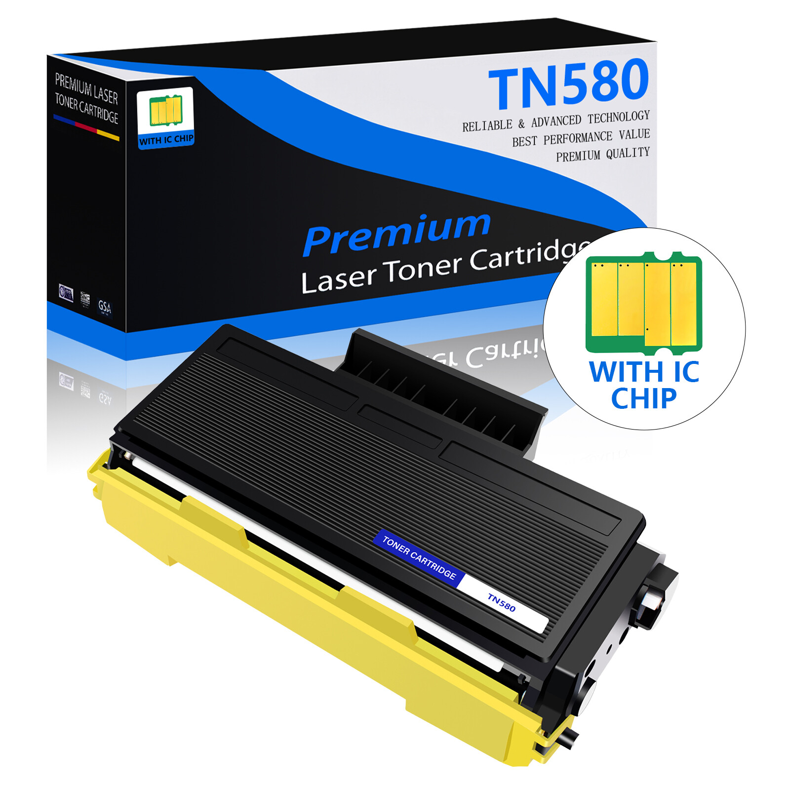 1PK TN580 Toner Cartridge for Brother TN-850 HL-5200 HL-5240 HL-5240LT HL-5250