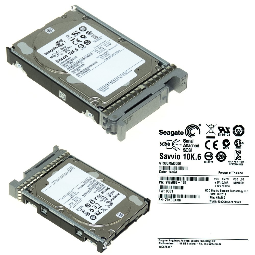 HDD CISCO A03-D300GA2 300GB 10k 64MB 6G SAS 2.5" ST300MM0006