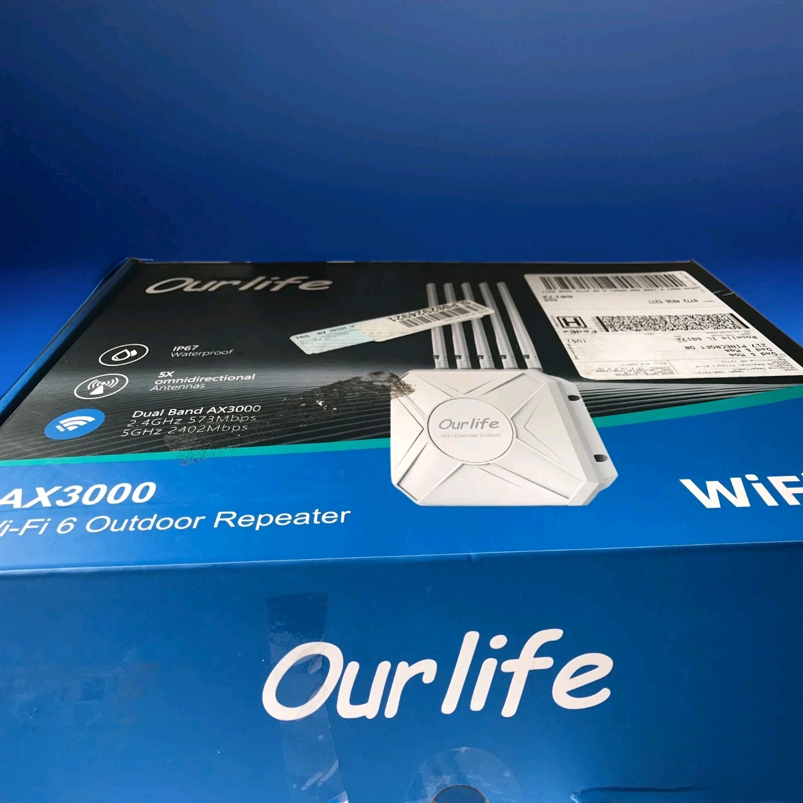 🚨 SPECIAL🚨Ourlife Outdoor WiFi 6 Range Extender AX3000 Dual Signal Booster NEW