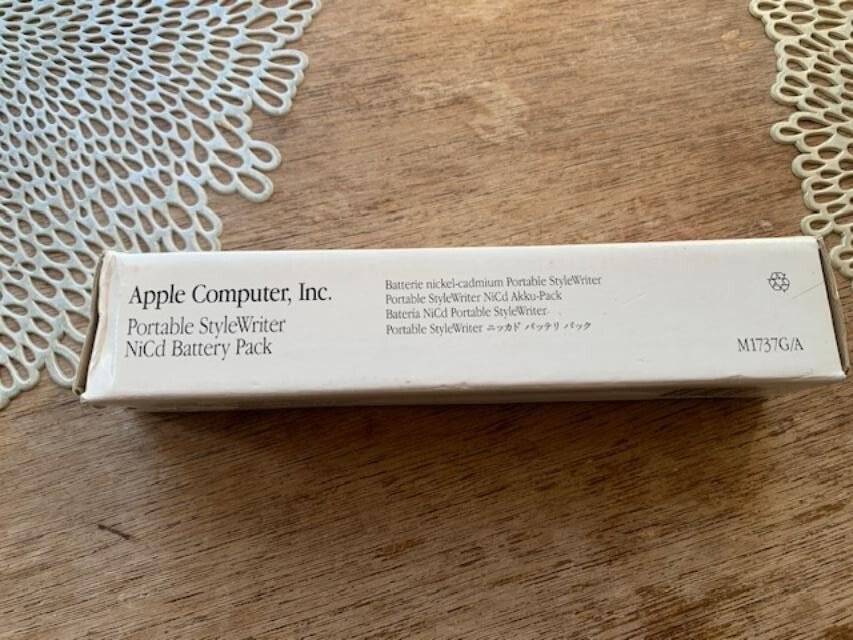 NEW VTG 1993 APPLE PORTABLE STYLEWRITER NICKEL-CADMIUM BATTERY PACK pn# M1737G/A