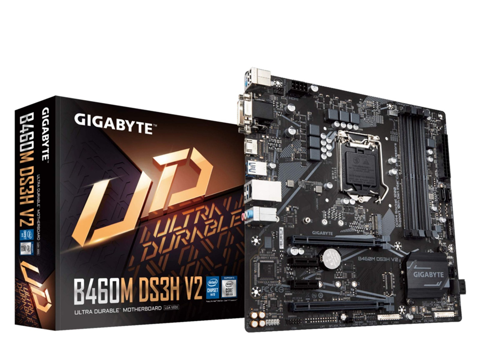 GIGABYTE B460M DS3H V2-LGA 1200/ Intel/ B460/ Micro-ATX/M.2/ SATA 6Gb/s/USB 3.2
