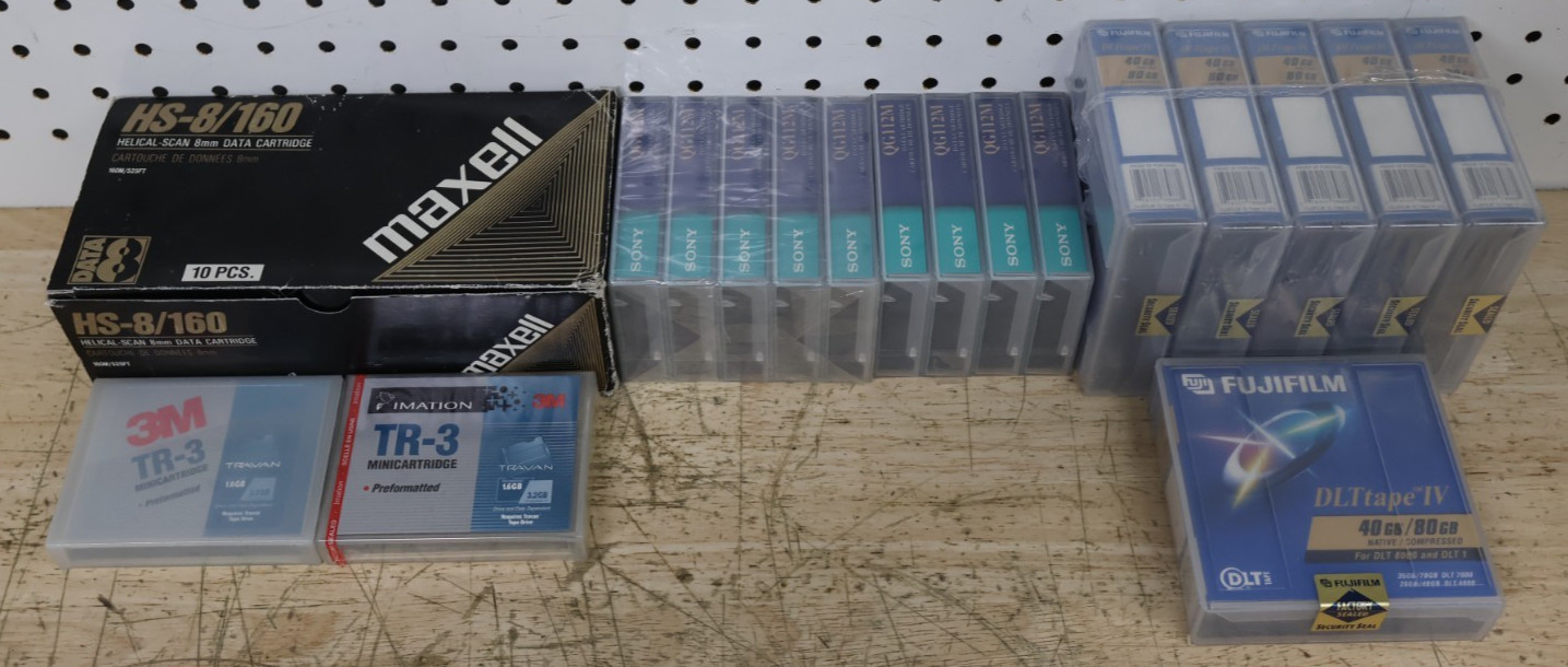 NOS Maxell HS-8/160 8mm Cartridge Data FujiFilm DLTtape Helical Sony QG112M x27