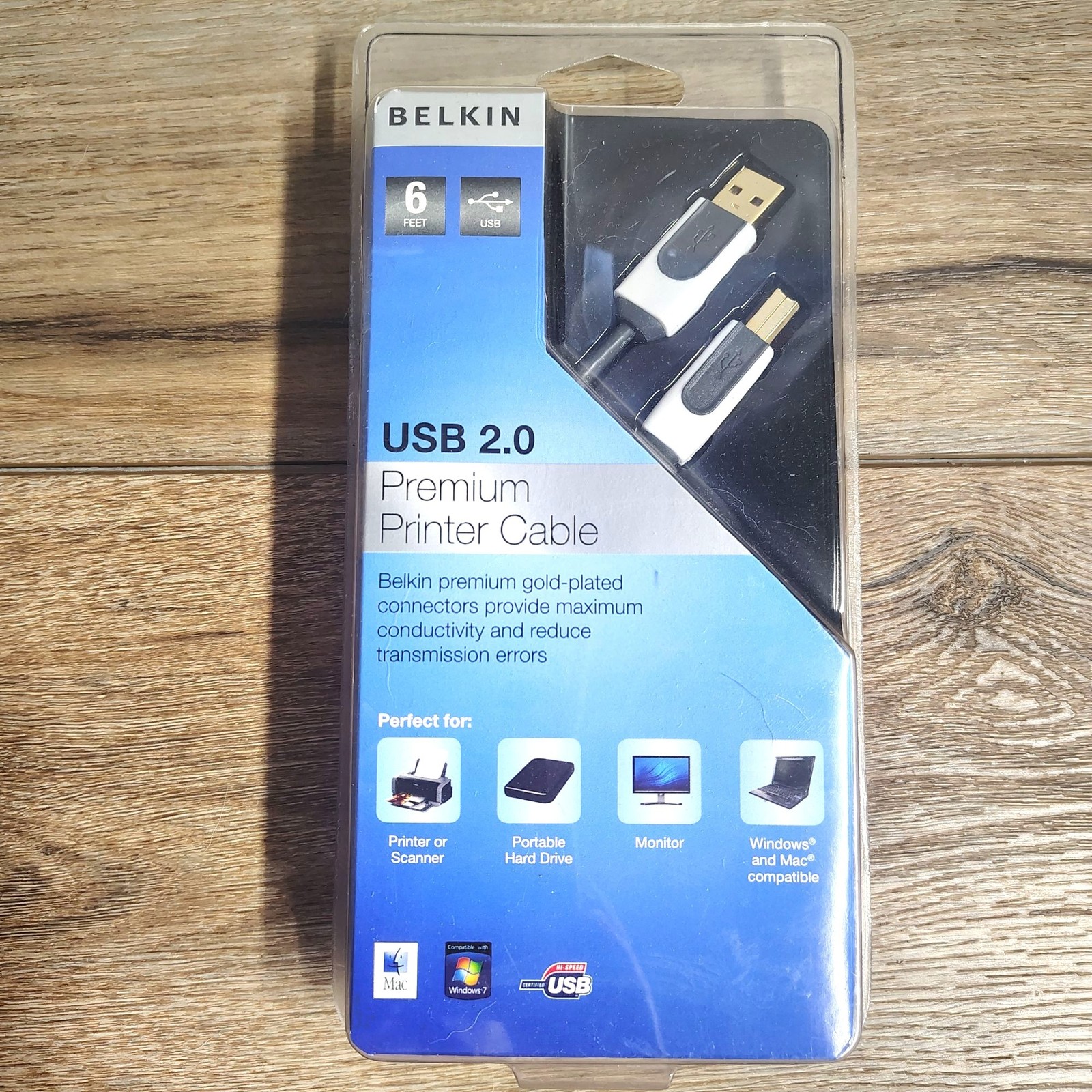 Belkin USB 2.0 Premium Printer Cable