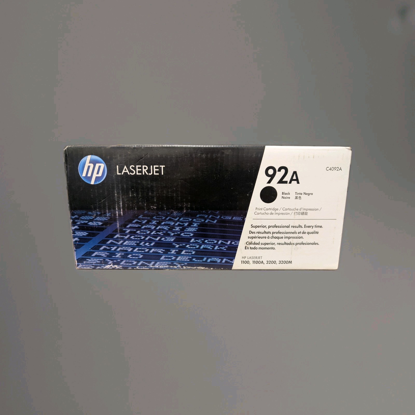 Genuine HP 92A LaserJet Toner Cartridge- Black