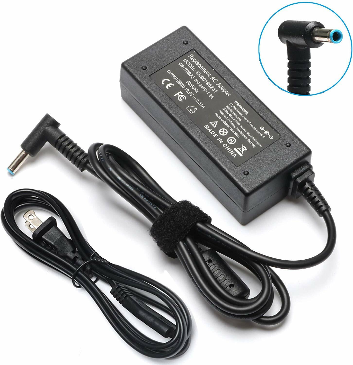 45W 19.5V 2.31A AC Adapter for HP 15 15-ba009dx 15-ba015wm 15-ba079dx Charger