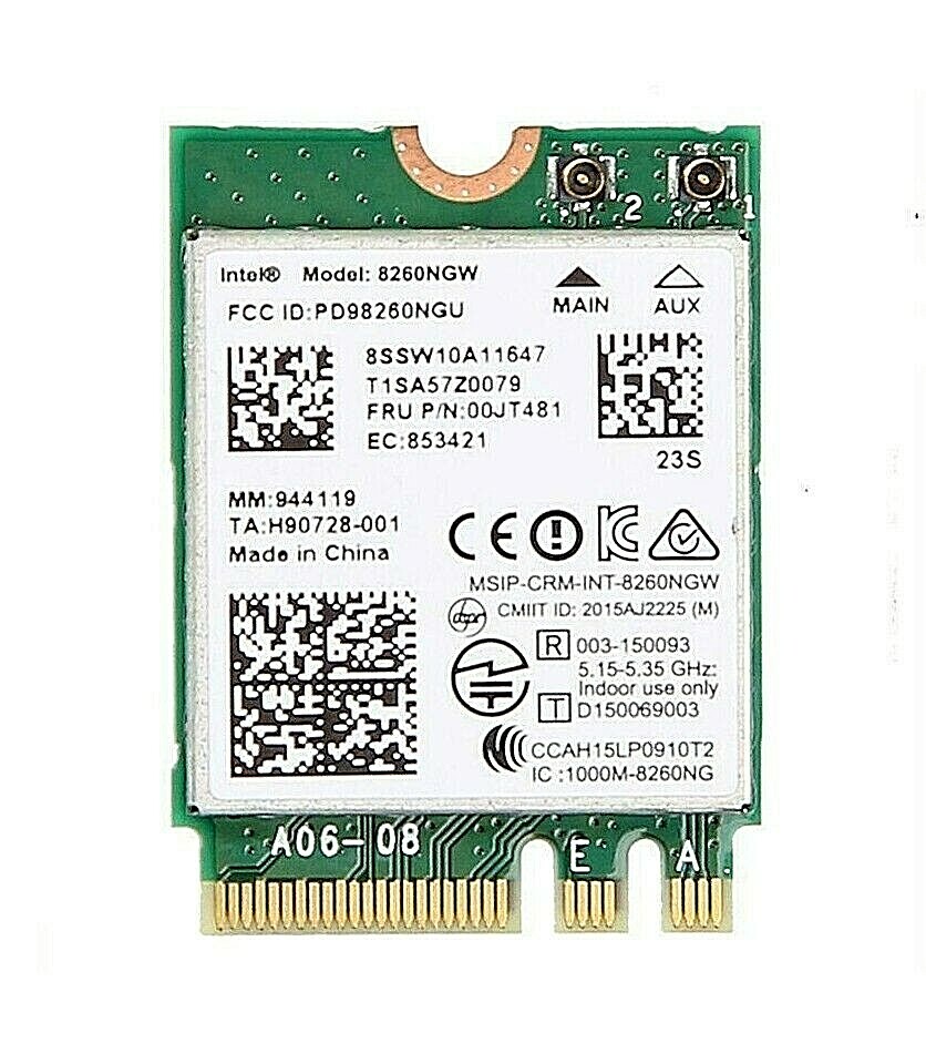 Lenovo Dell HP 806721-001 Intel Dual Band Wireless-AC 8260 8260NGW BT NGFF - 235