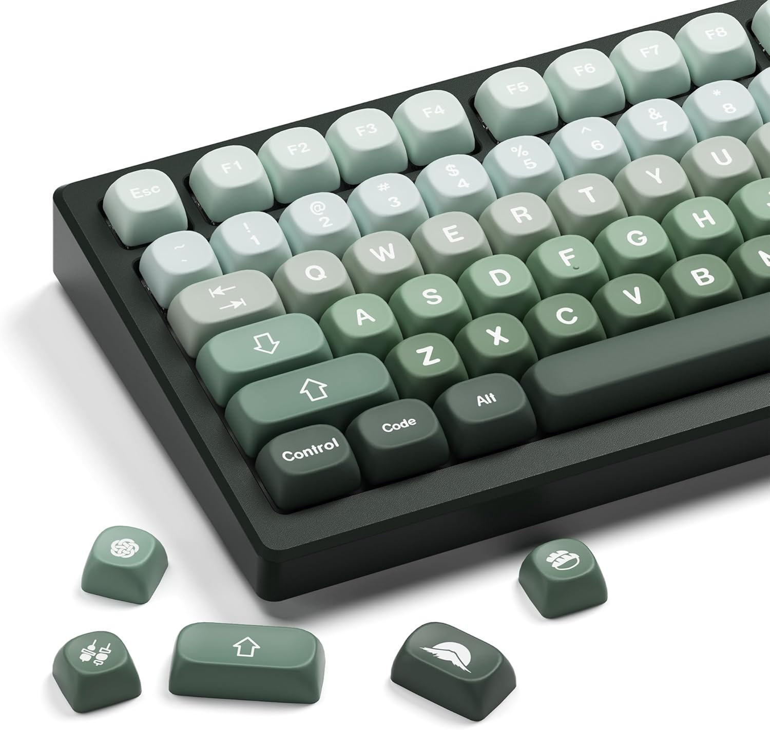 XVX Matcha Wagashi PBT Keycaps-Moa Keycap, Custom Keyboard Keycaps 60 65 75 100