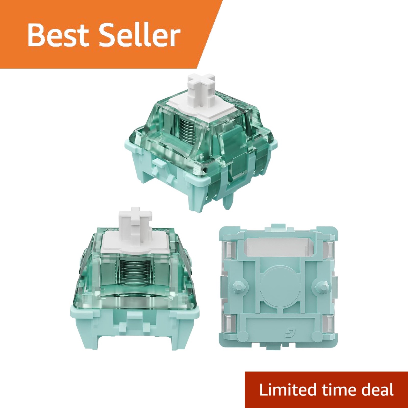 Guyeks Gateron Magnetic Jade Pro Switches, 72 Pieces