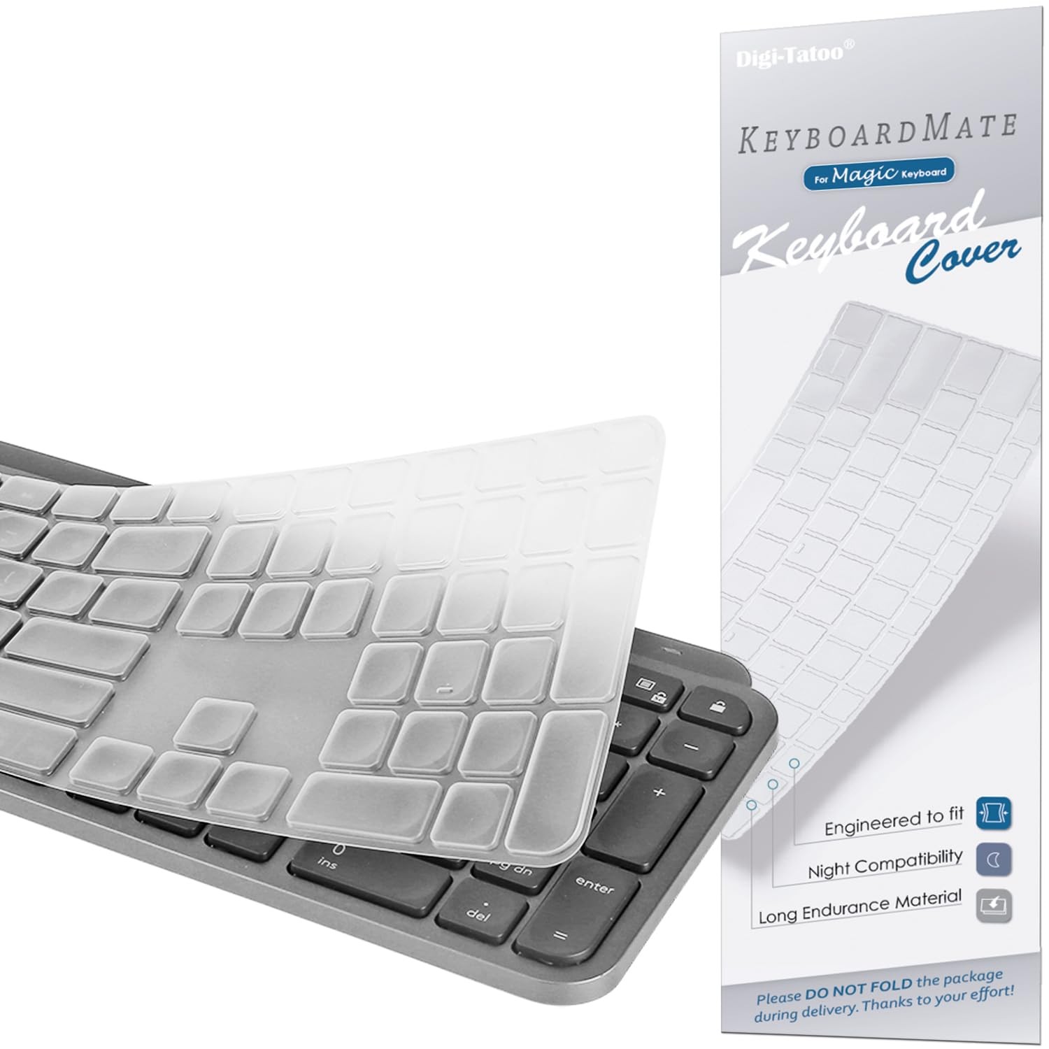 Digi-Tatoo Keyboard Cover for Logitech MX Keys S/MX Keys/Craft Keyboard (US Layo