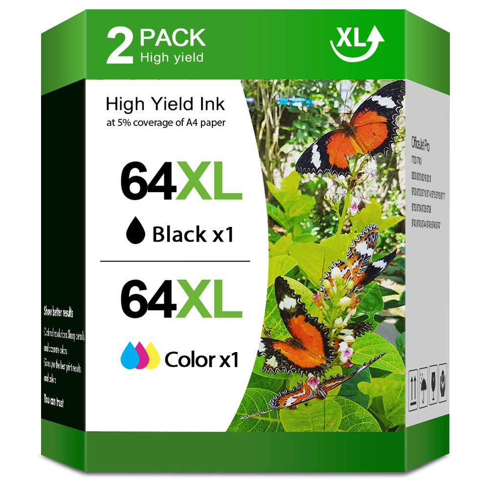 64XL Ink Cartridge for HP 64 XL ENVY 5542 6258 6255 7130 7132 7164 7830 7855 lot