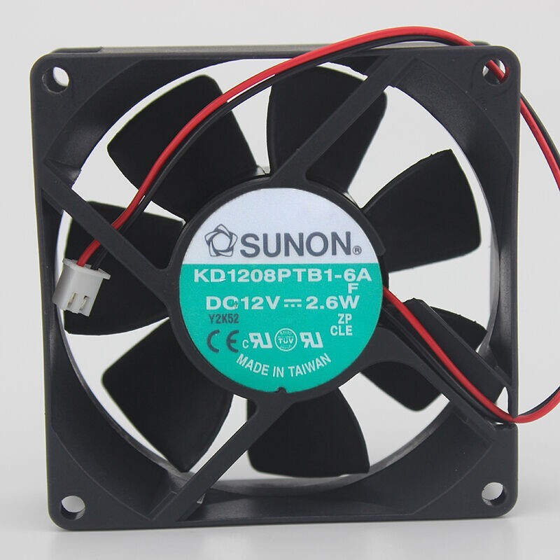 SUNON KD1208PTB1-6A 8025 8CM 12V 2.6W Chassis Fan