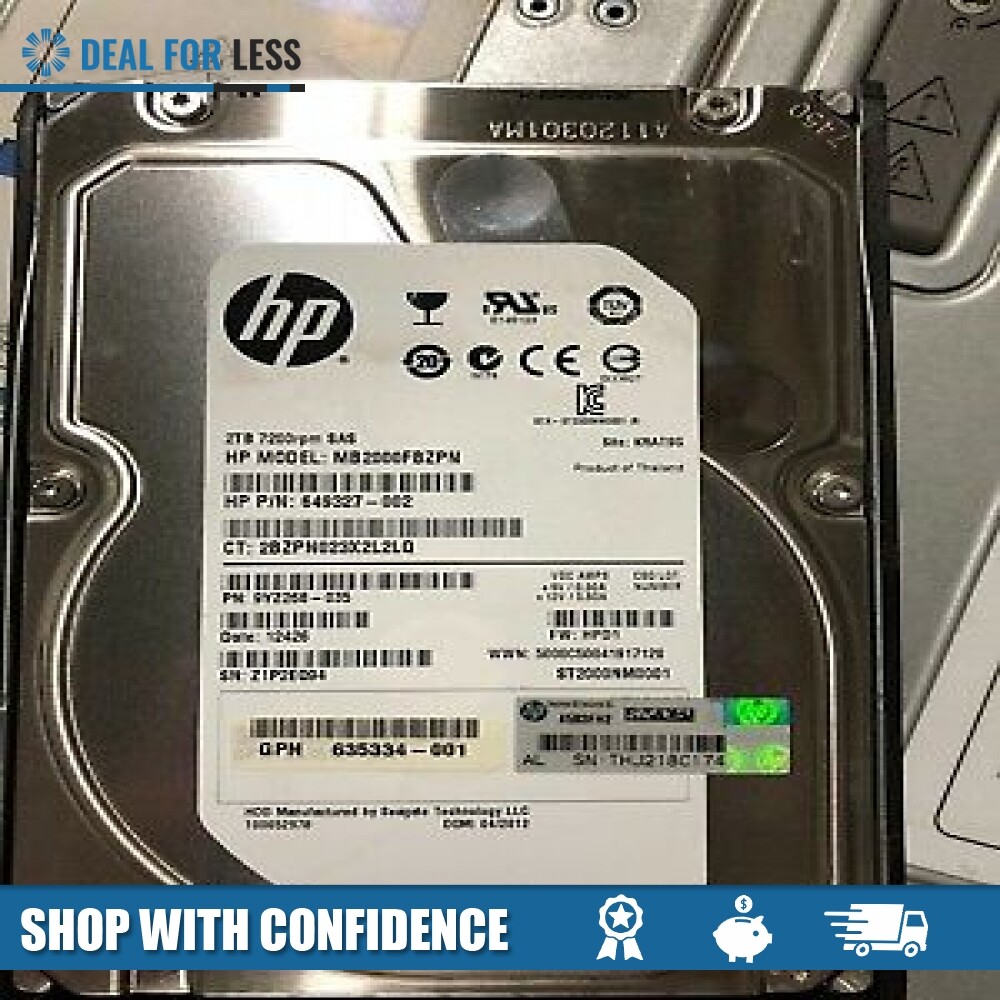 AW590A/602119-001-HP M6612 2TB 6G SAS 7.2K 3.5 HDD