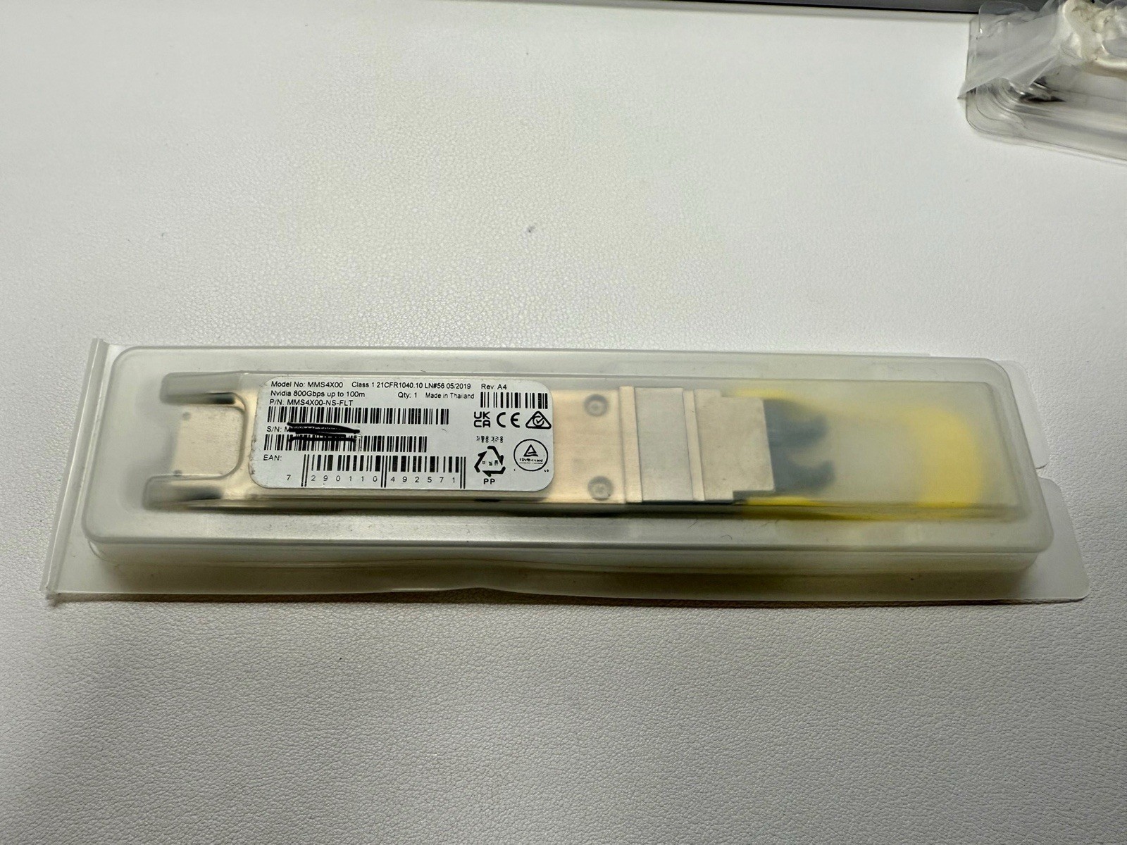 NVIDIA/Mellanox MMS4X00-NS-FLT OEM 800G 2xDR4/DR8 OSFP PAM4 1310nm 100m Flat Top