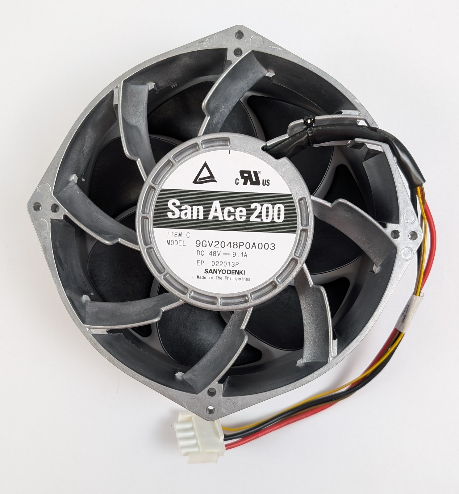 Sanyo Denki San Ace 200 Fan 9GV2048P0A003 DC 48V 9.1A THD2048HTDQ3 200mmx70mm