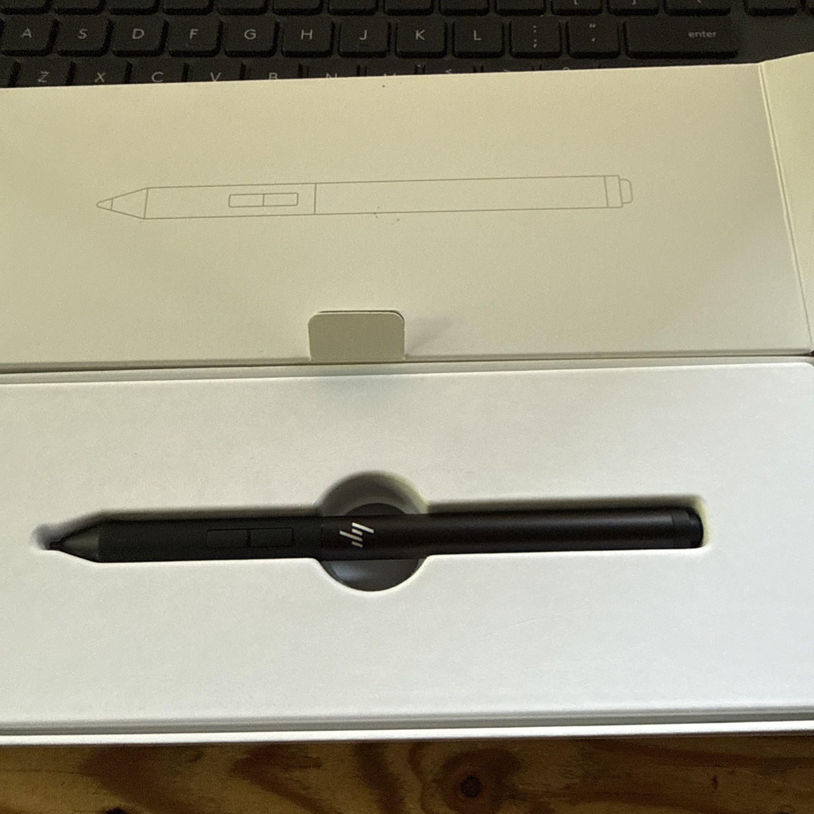 HP Rechargeable Black Active Stylus Pen G3 L08263-003 w/ USB-A to USB-C Cable ~