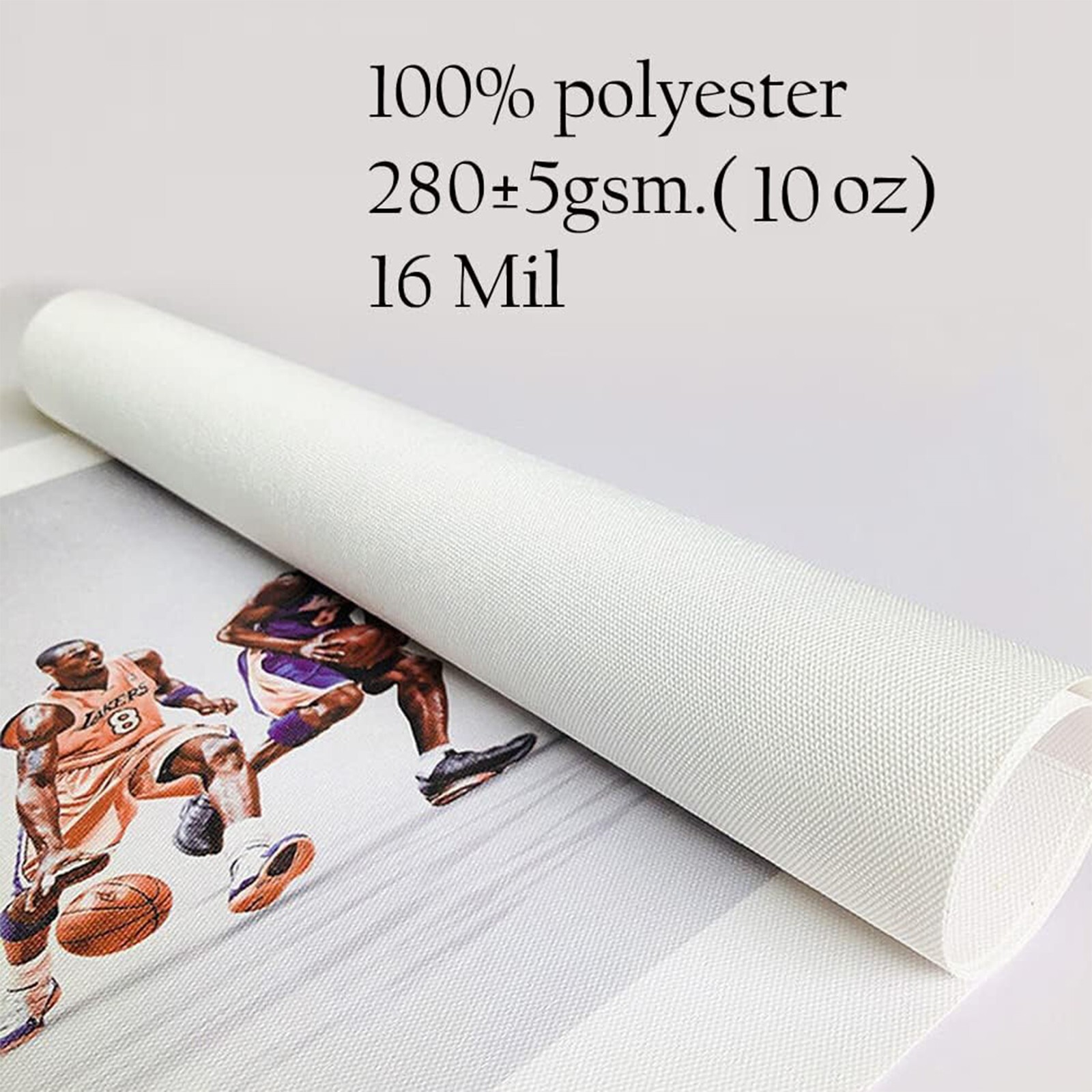 Polyester Canvas Roll 60in x 40ft Waterproof Matte Inkjet Canvas--white