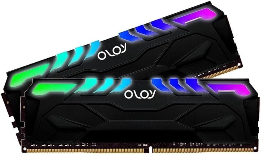 OLOy Black Owl Aura Sync RGB 16GB (8GBx2) DDR4 3200MHz RAM (MD4U0832161BHJDA B)