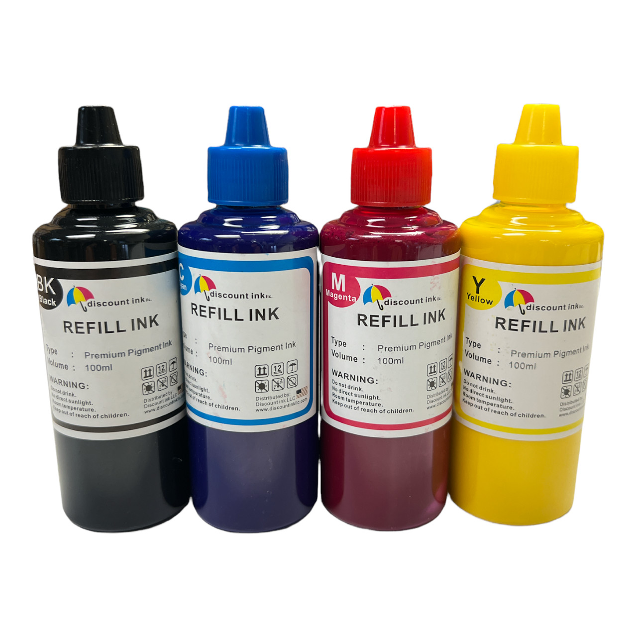 4x100ml pigment Ink Refill kit for HP 950 951 932 933 60 61 952 902 901 62 63 64