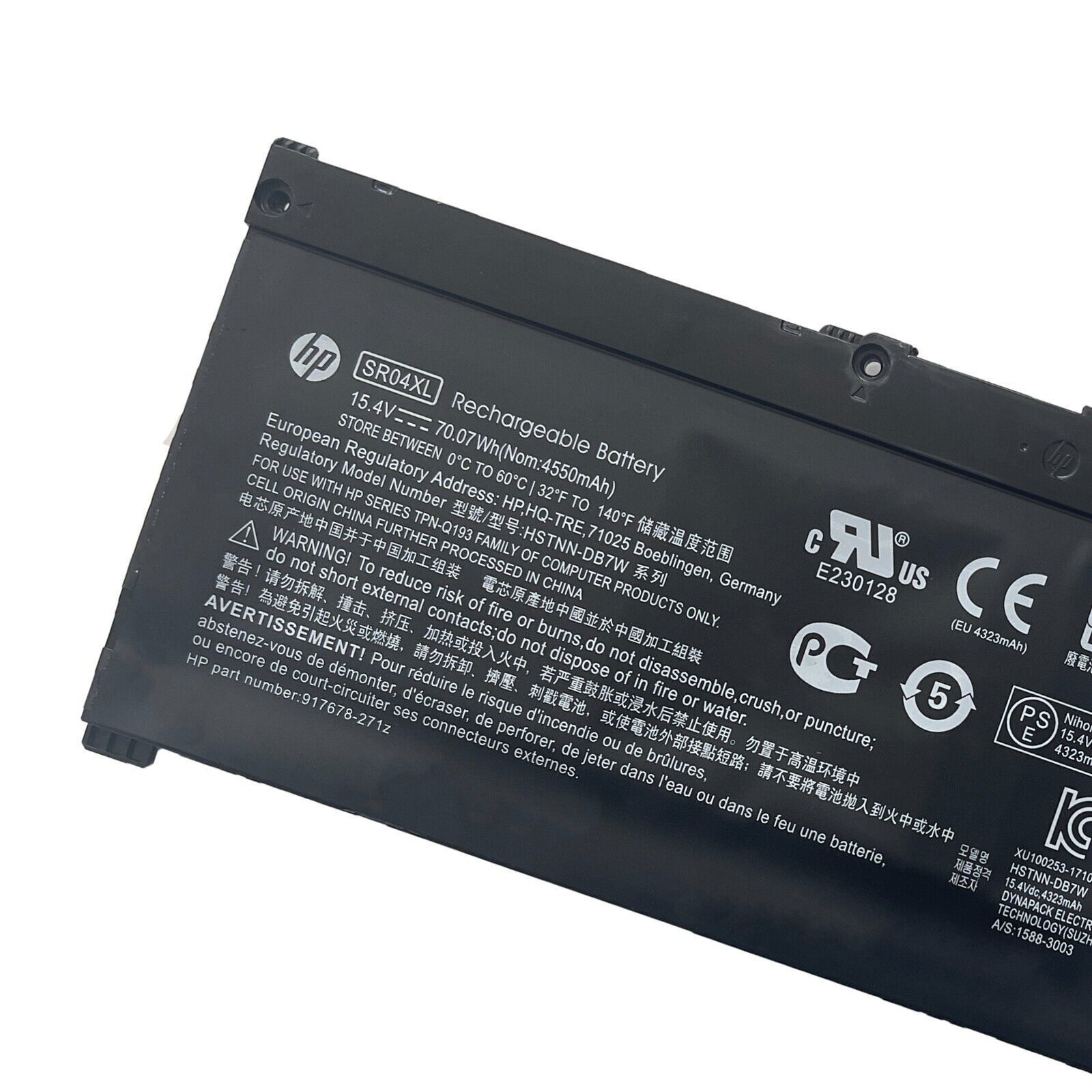 Genuine OEM SR04XL Battery For HP Omen 15-CE Pavilion 15-cb 917724-855 70.07Wh