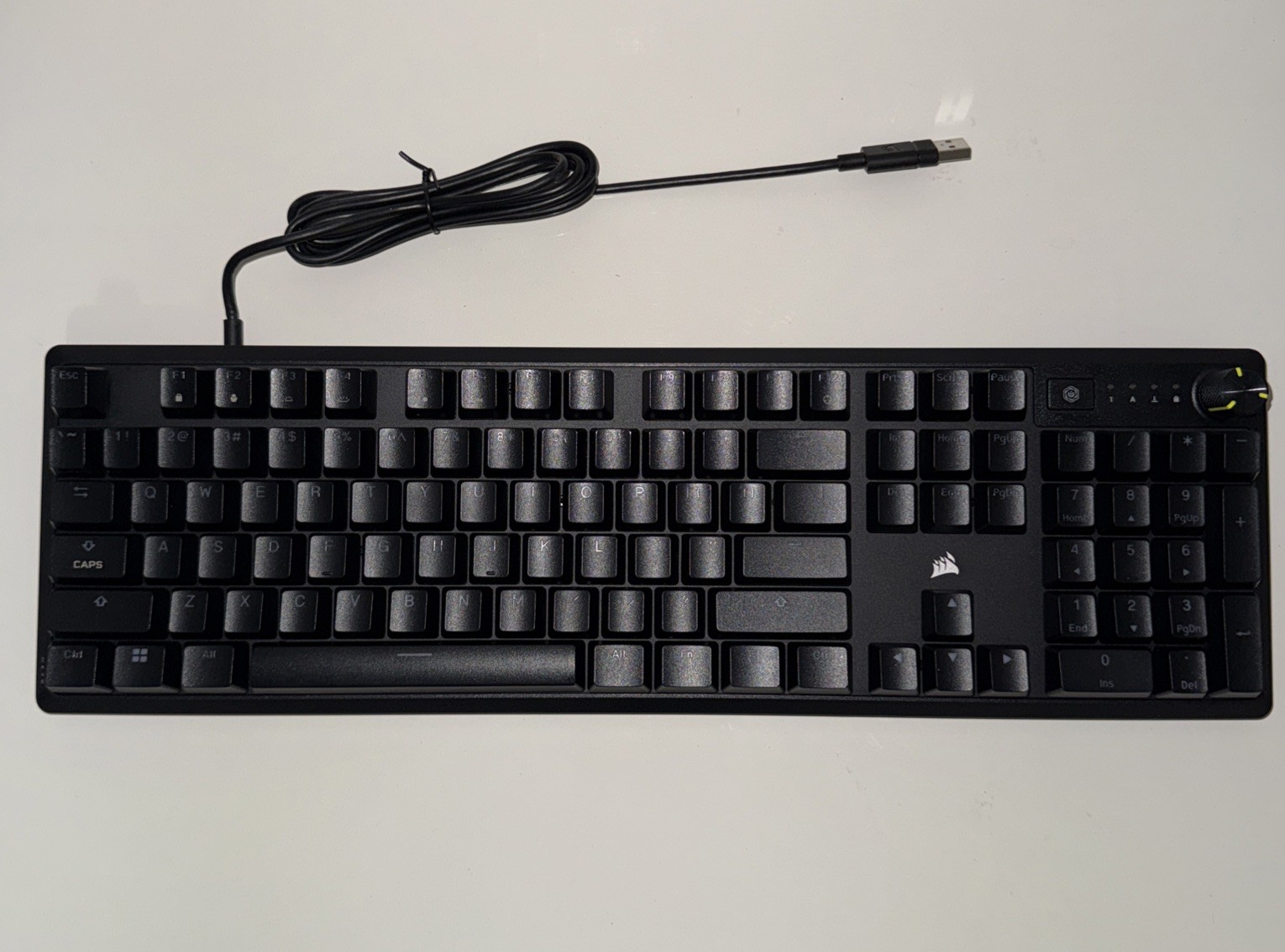 Corsair K70 Core RGB Backlit Mechanical Gaming Keyboard Aluminum Top Plate