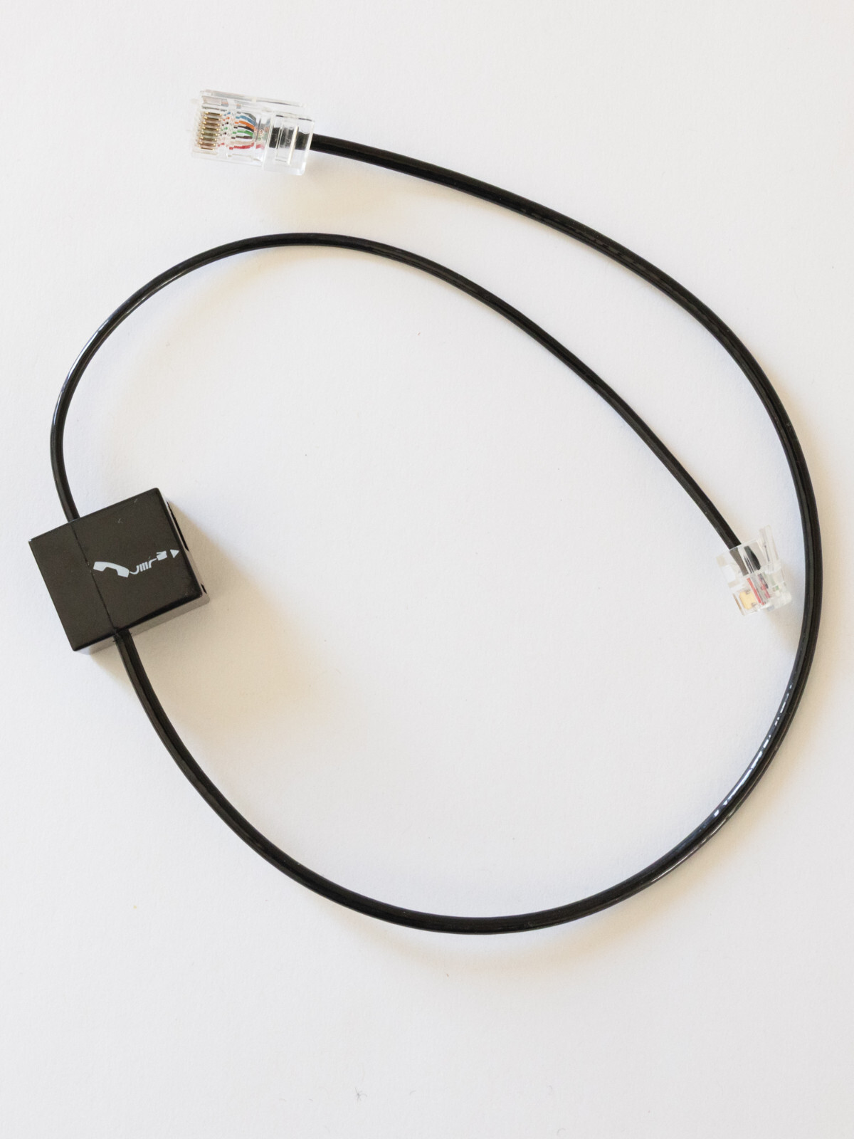 Genuine Plantronics Telephone Interface Cable Connects for Telephone or Base
