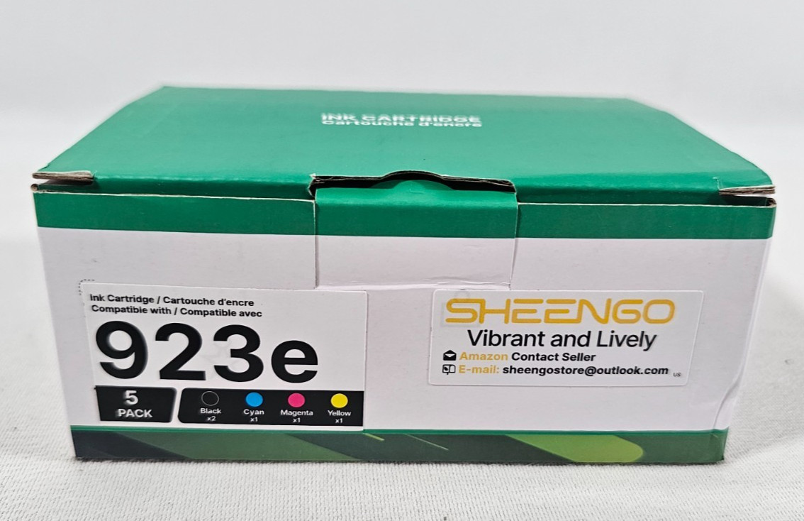 For HP 923XL 923 5x Ink Cartridge Black (2x) Cyan Magenta Yellow OfficeJet Pro