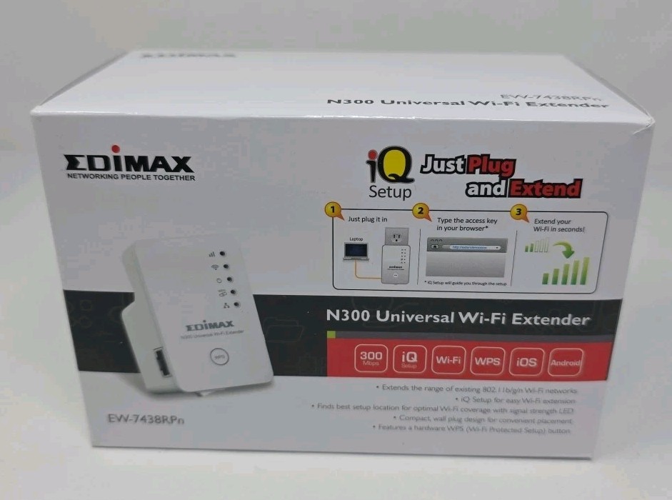Edimax Smart N300 (EW-7438RPn) Universal Wi-Fi Range Extender