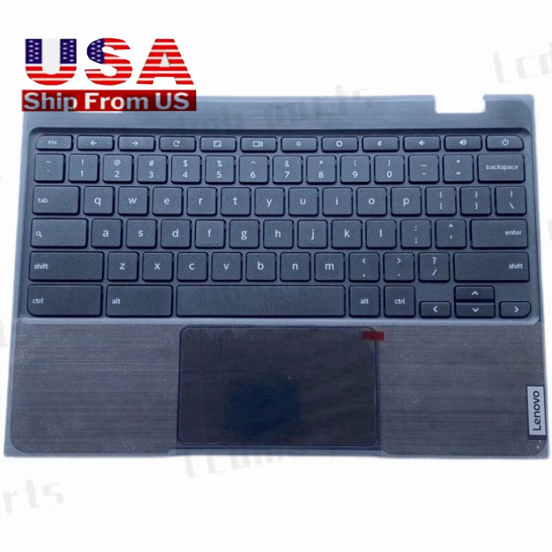 5CB0Z21474 For Lenovo Chromebook 100E 2nd Gen Palmrest Keyboard Bezel Cover USK