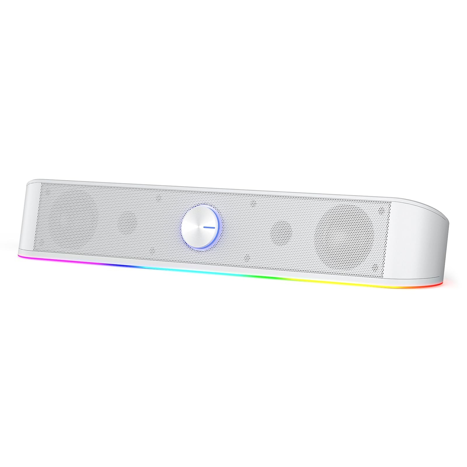 GS560 RGB Desktop Soundbar, 2.0 Channel Computer Speaker with Dynamic Lightin...