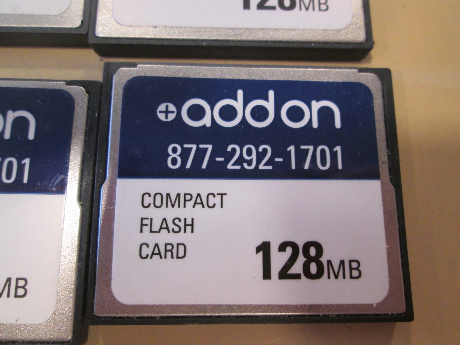Lot of 7 Cisco AddOn 128MB Compact Flash Card Upgrade