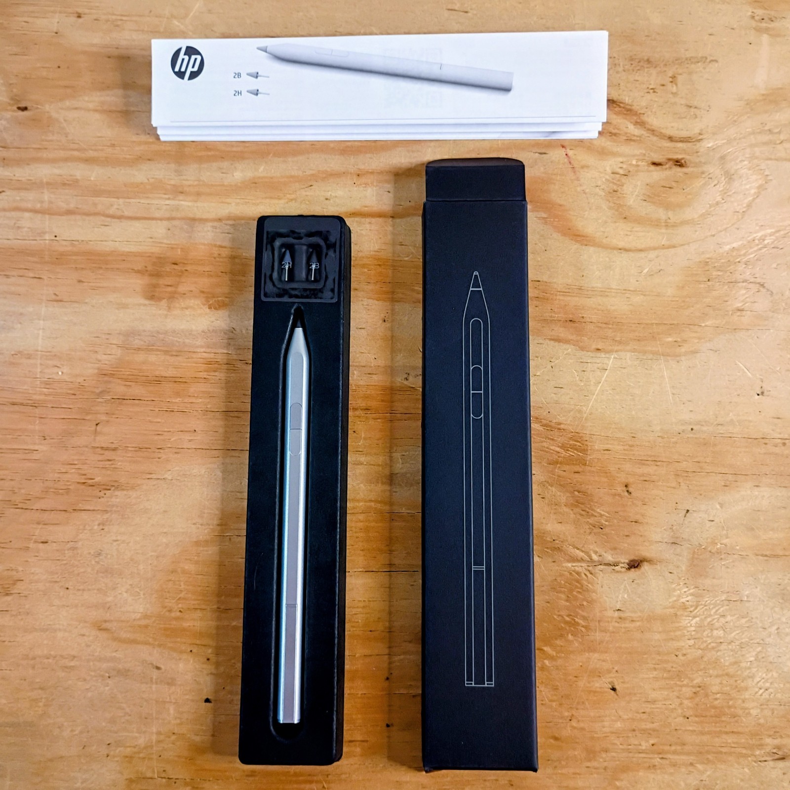 Genuine HP Rechargeable Active Stylus Pen Silver SPEN-HP-05 HSA-W001P w/ Tips
