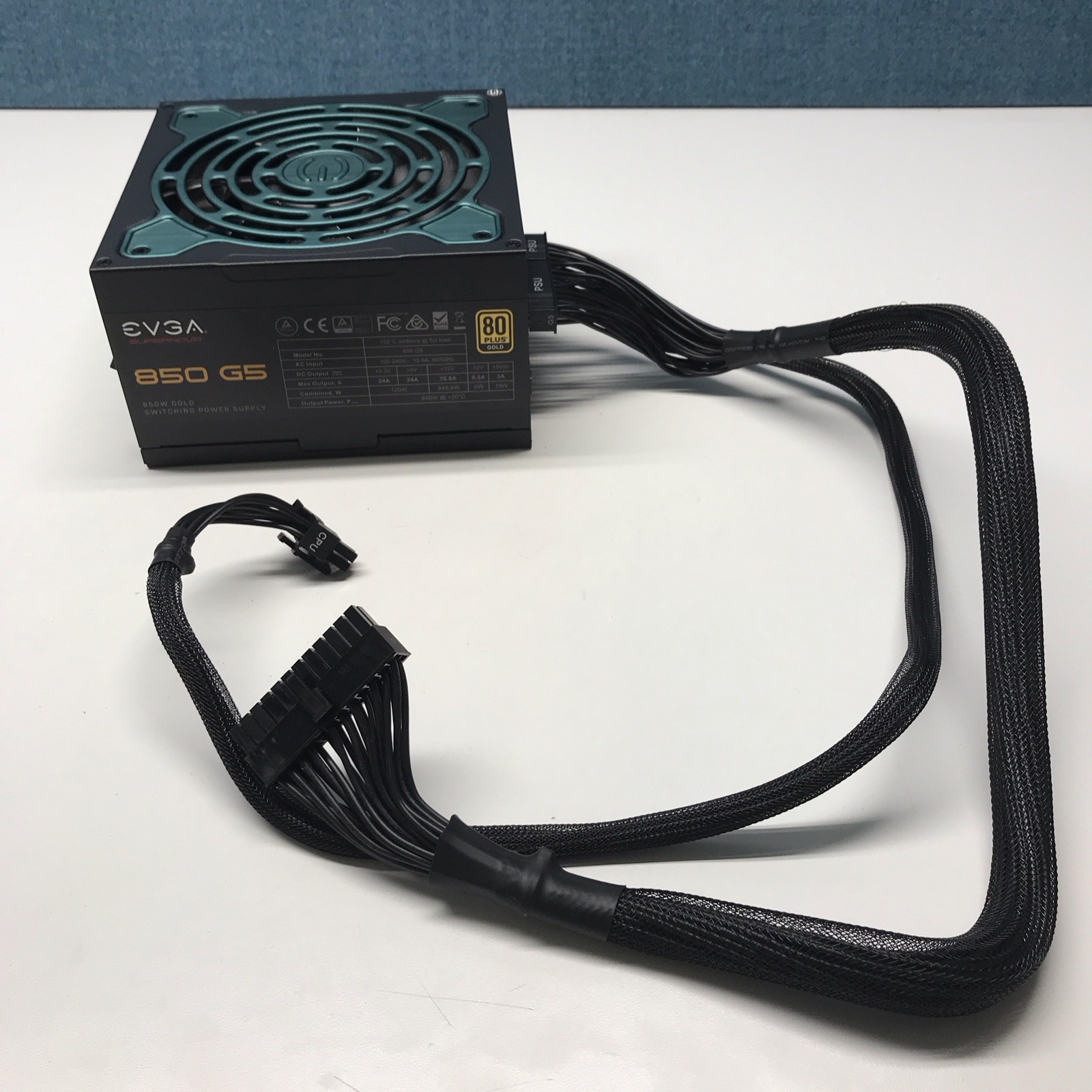 EVGA 850 G5 | 220-G5-0850-X1 SUPERNOVA 850W GOLD Switching Power Supply | TESTED