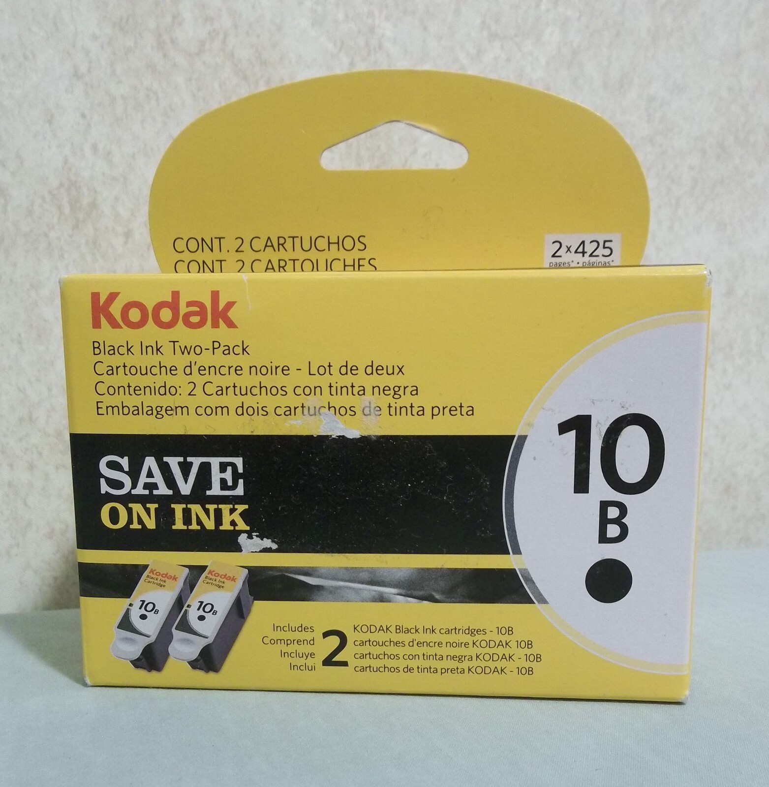 Brand New Genuine Kodak 10B Black Ink Cartridge 2-Pack Two Pack NIB