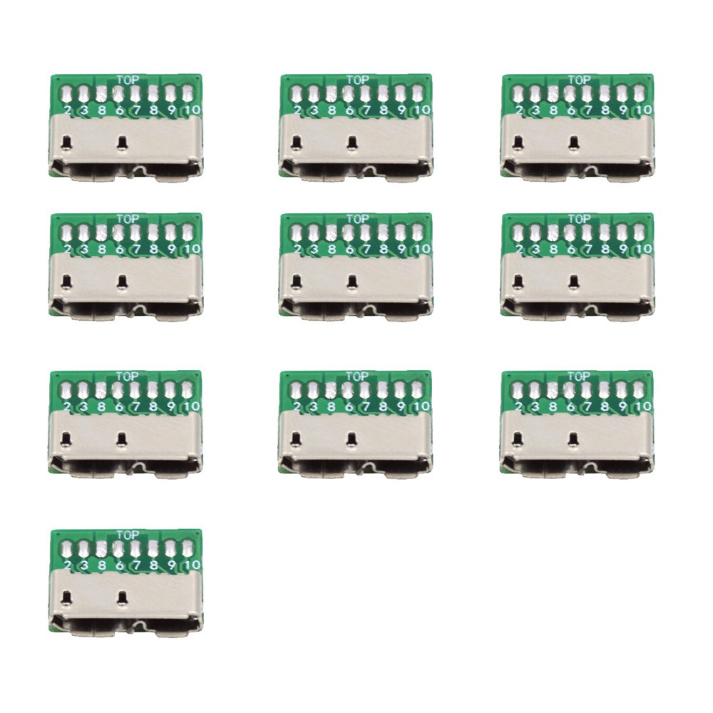 CY Micro USB 3.0 10pin Female Socket Receptacle Board 10pcs Mount SMT Type DIY