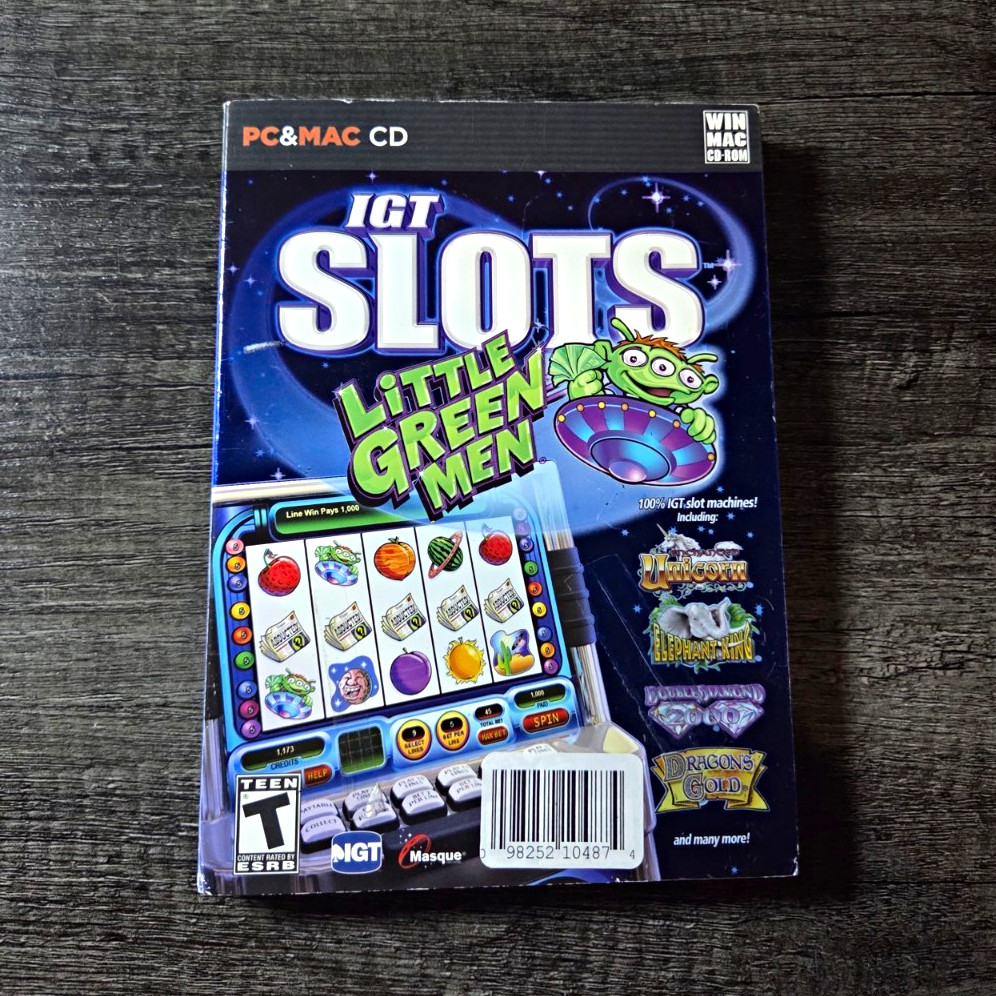 IGT Slots Little Green Men Simulated Gambling Game PC/Mac CD-ROM English