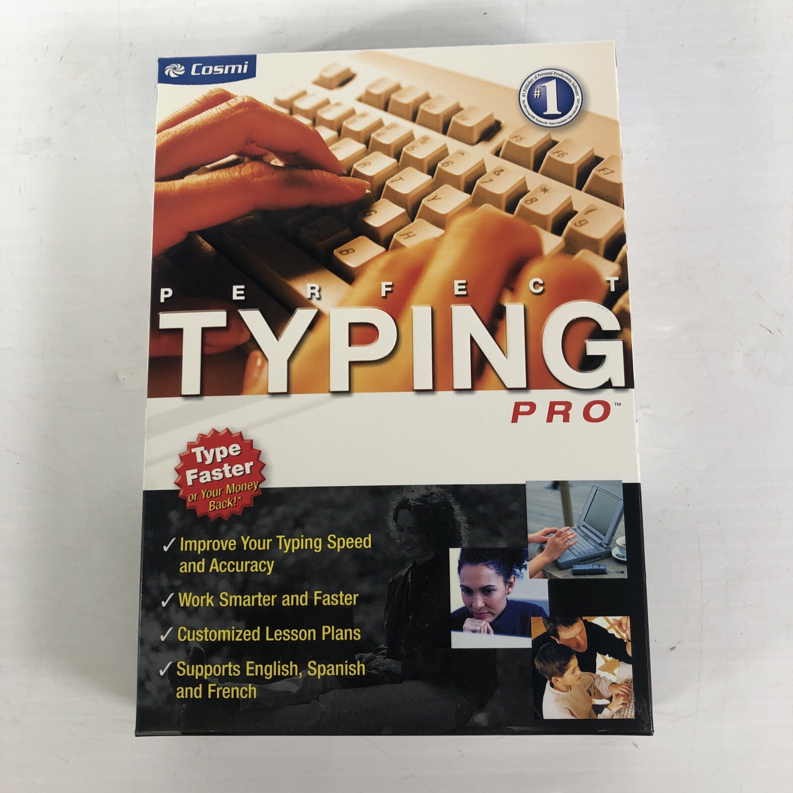 Perfect Typing Pro : Cosmi : Windows 98 SE/ME/2000/XP Software Sealed 2005