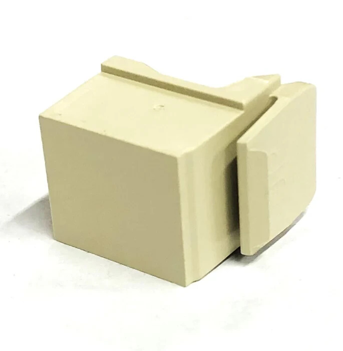 8 paks of 10  Leviton 41084-BI Quickport Snap-in Blank Module, Ivory