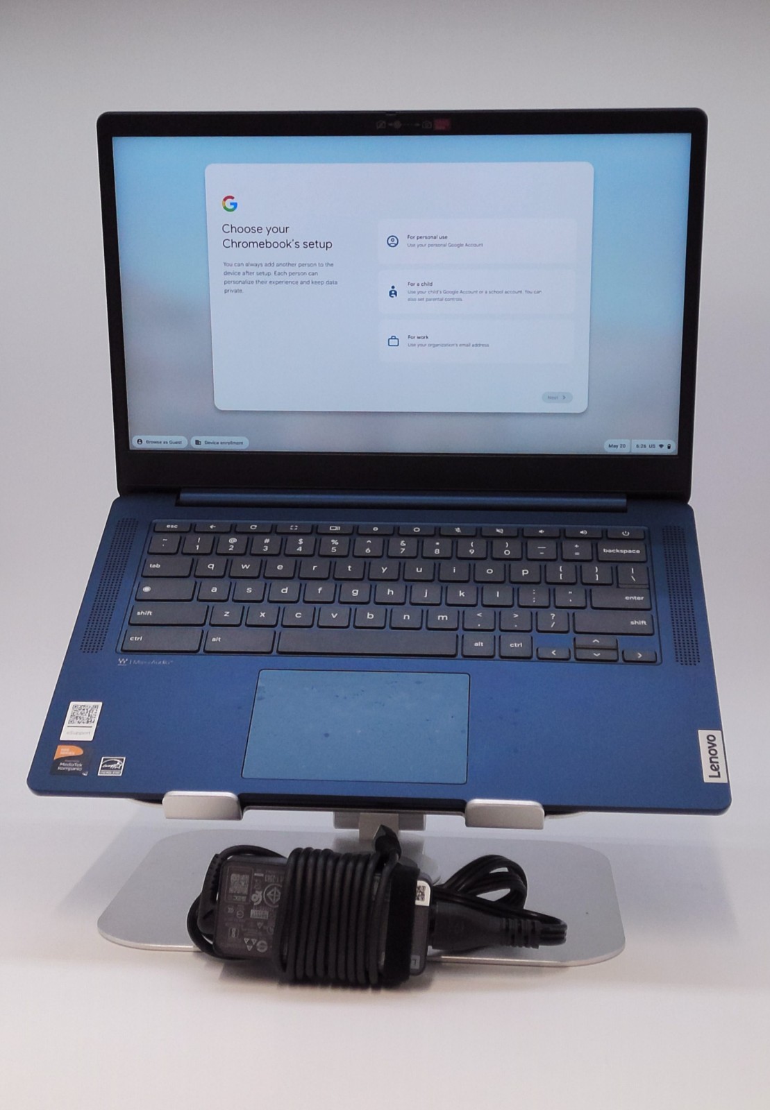 Lenovo IP Slim 3 Chromebook Laptop 14M868 14" 4GB RAM 64GB EMMC - USED - Blue