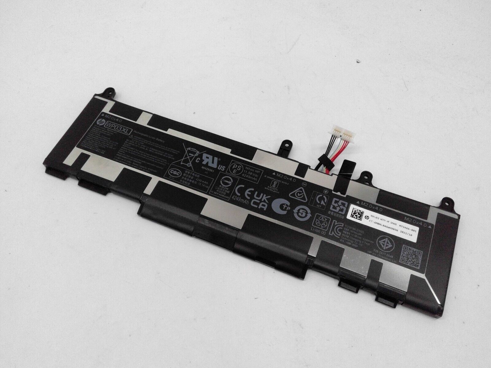OEM HP WP03XL Battery for HP EliteBook 830 860 845 840 1040 G9 M64304-42238 51Wh