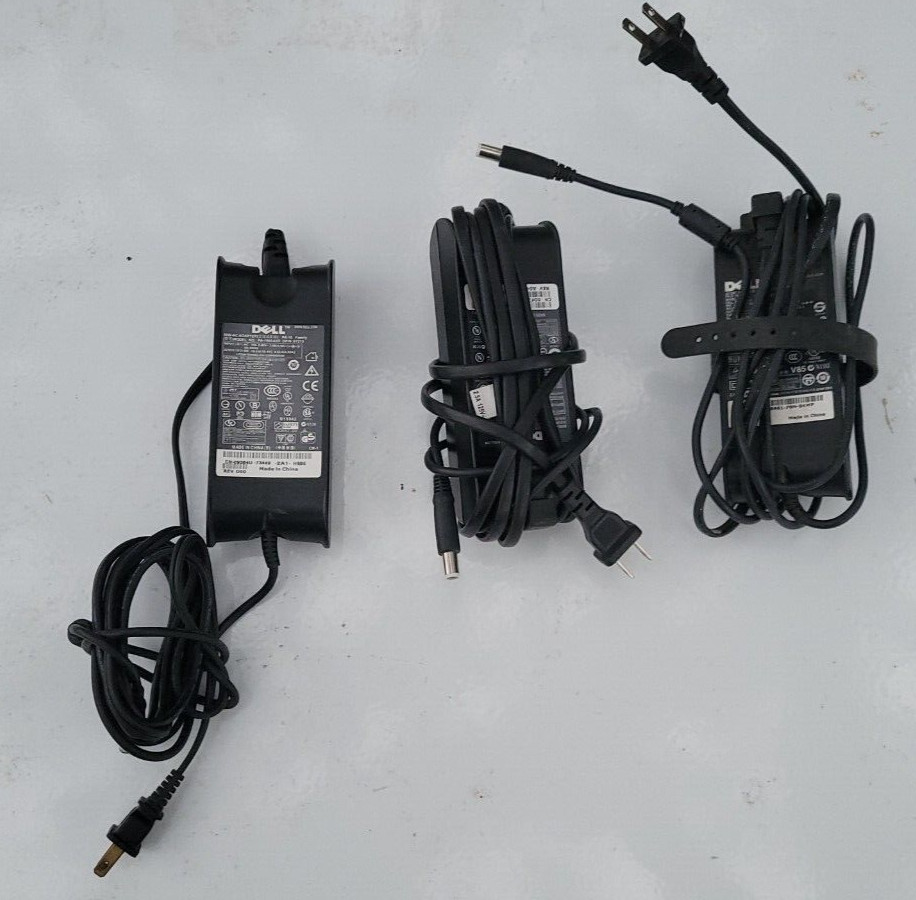Lot of 3 Genuine OEM Dell PA-10 90W 19.5V 4.62A AC Power Supply Adapter Chargers
