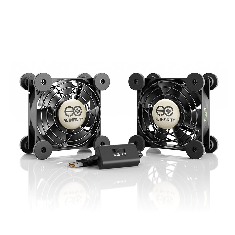 Ultra Quiet USB Fan Multi Speed Controller for Electronics Cooling 52 CFM